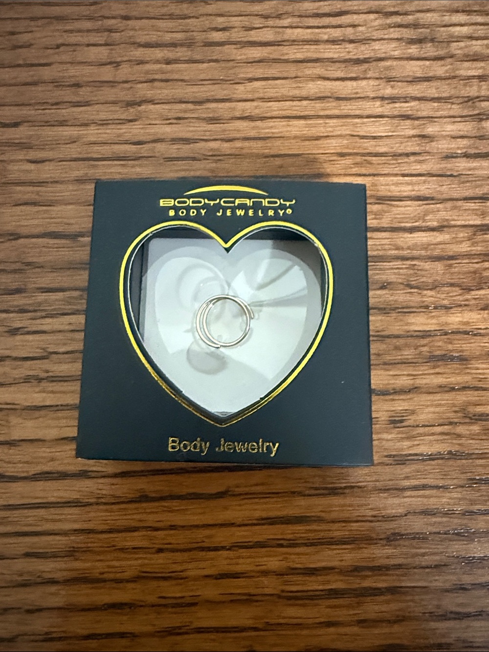 Solid Gold double loop Nose Ring
